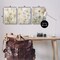 Stupell Industries Soft Blooming Botanicals 3pc Canvas Wall Art Set Design by Lettered and Lined
